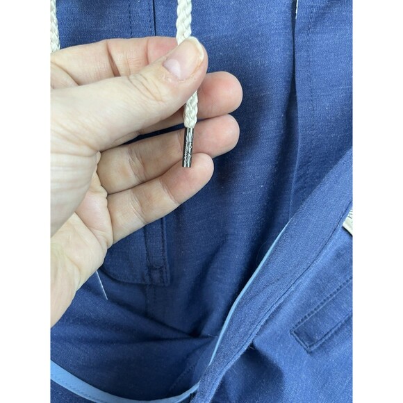 Fahrety Shorts Mens 34 Blue All Day Chino 9" Flat Front Drawstring Quick Dry - Picture 9 of 14